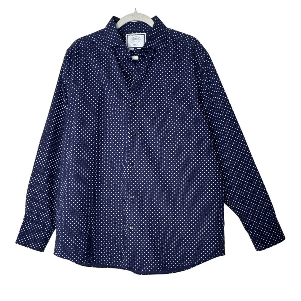Charles Tyrwhitt Shirt Classic Fit Men's XL Long Sleeve Button Up Career Office
